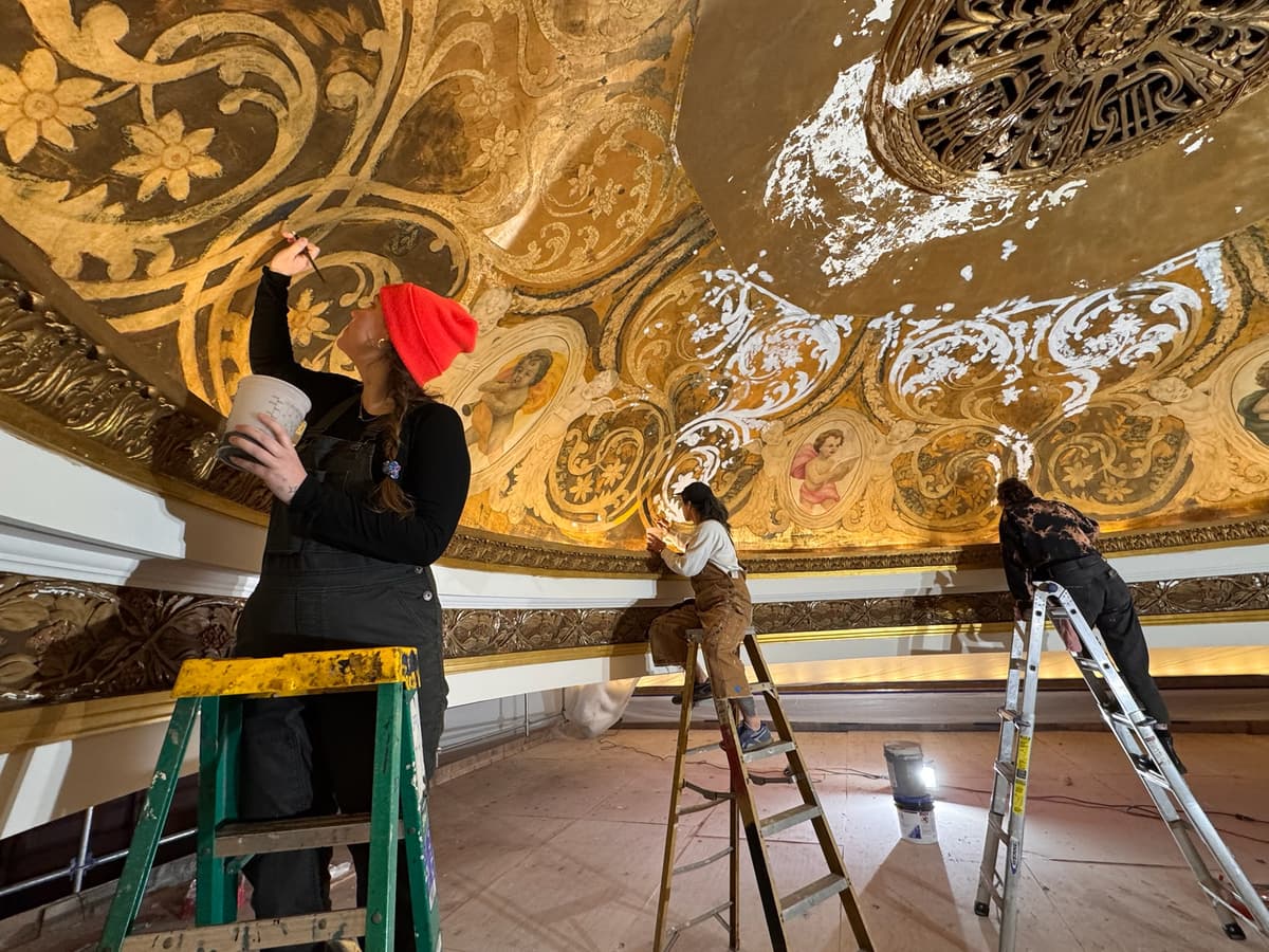 Ceiling Restoration - Artists Painting